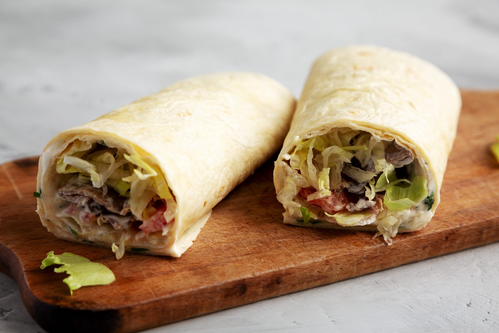 A burrito served on a plate at Lidia's Restaurant in Richmond.